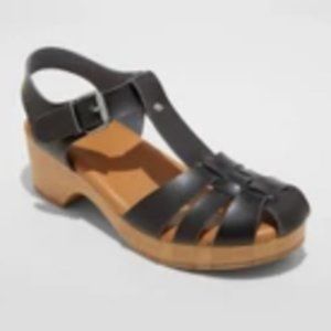 Women's Harlow Clog Heels - Universal Thread Black 7.5